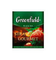Чай в пакетиках Greenfield Strawberry Gourmet чёрный с добавками 100х1.5 г арт. 1138-10