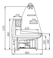 Кондитерская витрина Полюс K85 SM 1,5-1 (ВХСд-1,5 Полюс ЭКО)