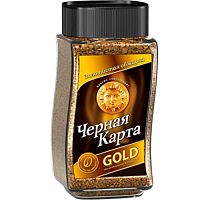 Кофе растворимый сублимированный Черная карта ГОЛД 190 гр. стекло