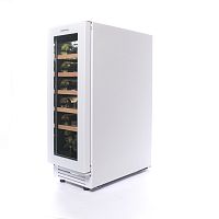 Винный шкаф CellarPrivate встраиваемый, однокамерный на 20 бутылок (CP020-1TWH) белый со скрытой руч