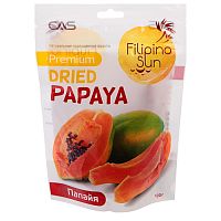 Фрукты сушеные Filipino Sun папайя сушеная 100 гр набор 2 пачки