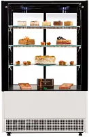 Витрина кондитерская Cryspi ВПВ 0,26-1,23 (Elegia Quad К 850 Д) (Структ муар9010верх мат9005)