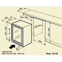 Винный шкаф Ip Industrie JG 45-6 A CF