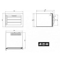 Винный шкаф IP Industrie JG 22 AX