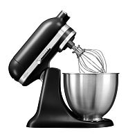 Планетарный миксер KITCHENAID MINI ARTISAN 3.3Л матовый чёрный 5KSM3311XEBM
