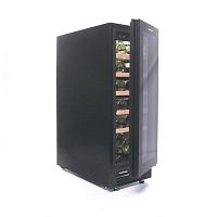 Винный шкаф CellarPrivate встраиваемый, однокамерный на 20 бутылок (CP020-1TBH) в черном цвете со ск