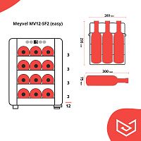 Винный шкаф Meyvel MV12-BSF1 (easy)