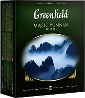 Чай в пакетиках Greenfield Magic Yunnan (Меджик Юньнань) чёрный 100х2 г арт.0583-09
