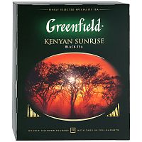 Чай в пакетиках Greenfield Kenyan Sunrise (Кениан Санрайз) 100х2 г. 2 упаковки арт.0600-09