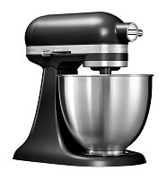 Планетарный миксер KITCHENAID MINI ARTISAN 3.3Л матовый чёрный 5KSM3311XEBM