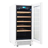 Винный шкаф CellarPrivate встраиваемый, однокамерный на 32 бутылки (CP032-1TWH) белый со скрытой руч