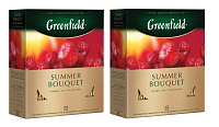 Чай в пакетиках Greenfield Summer Bouquet (Самма Букет) 200 г набор 2 упаковки арт.0878-02