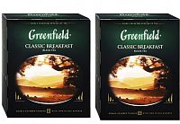 Чай в пакетиках Greenfield Classic Breakfast (Классик Брекфаст) чёрный 100х2г арт.0582-09