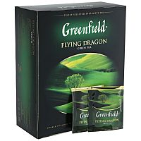 Чай в пакетиках Greenfield  Flying Dragon (Флаинг Драгон) 100 пак.набор 2 упаковки.