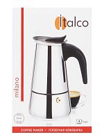 Кофеварка гейзерная ITALCO MILANO на 4 порции 160 мл